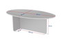 Nordure Mesa de café Orba - Travertino, Venezia Walnut